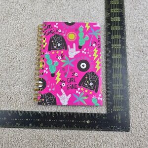 Top Flight Notebook Pink Girl Gang A5 Spiral Journal Wide Ruled 120 Sheets